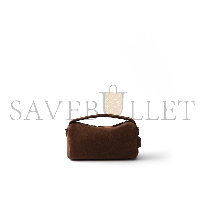 PRADA SUEDE LEATHER SHOULDER BAG 2VH188 (24*11*11cm)